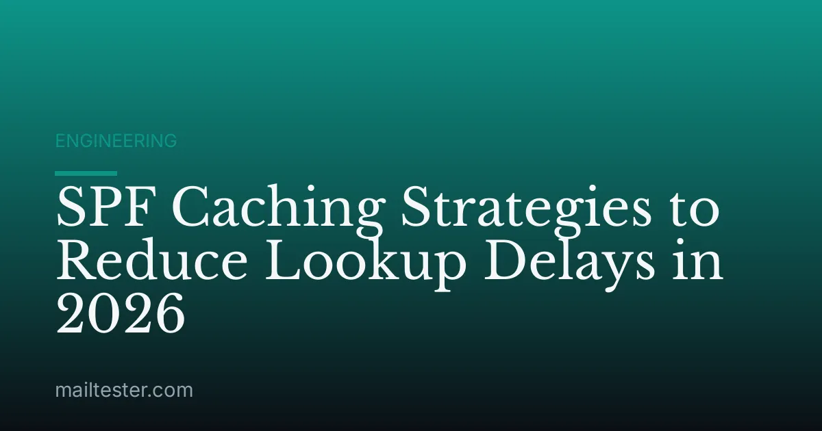 SPF Caching Strategies to Reduce Lookup Delays in 2026