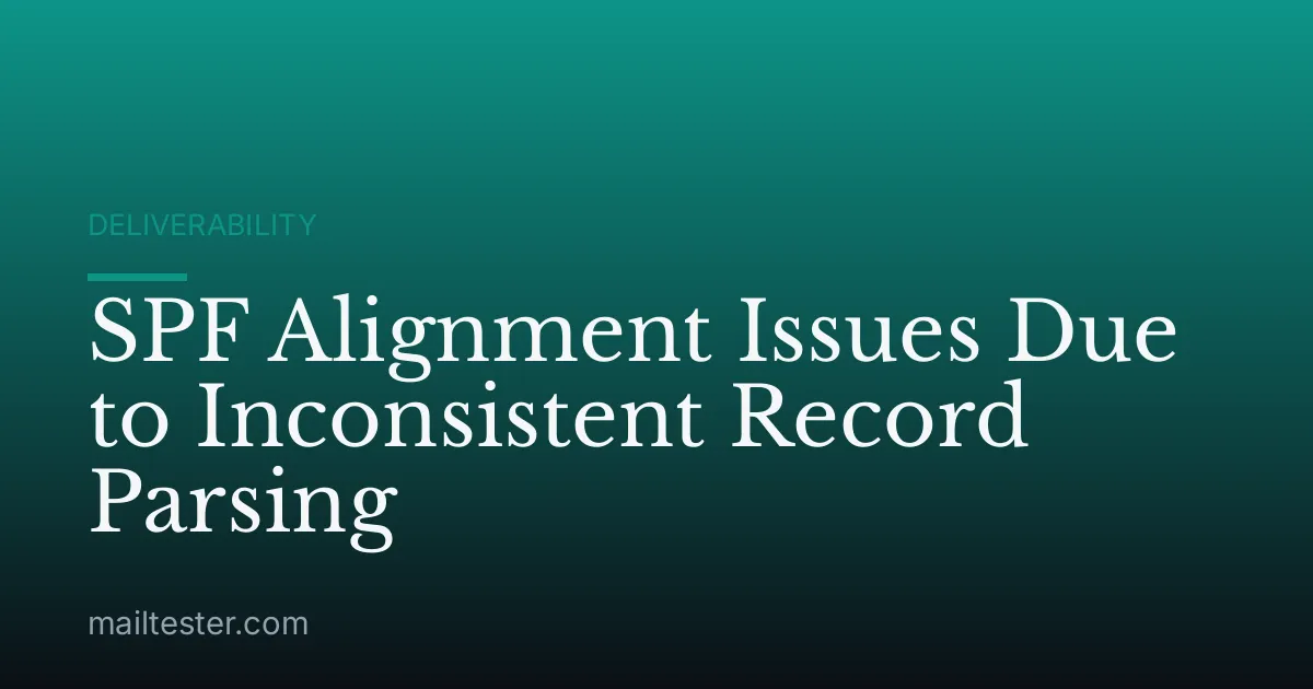SPF Alignment Issues Due to Inconsistent Record Parsing