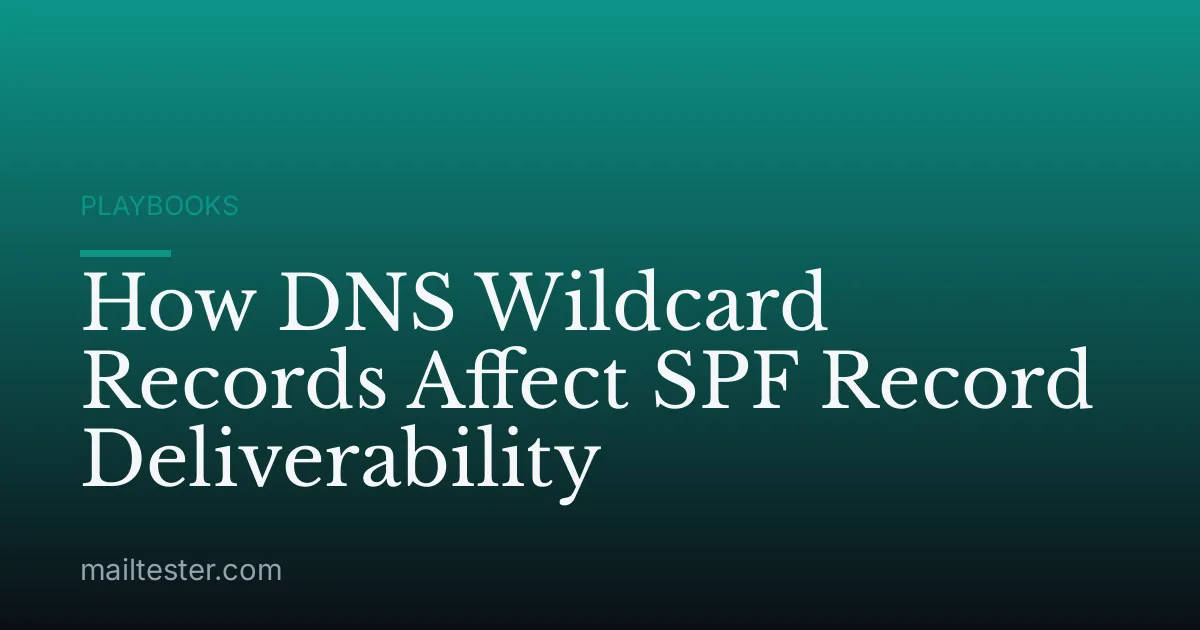 How DNS Wildcard Records Affect SPF Record Deliverability