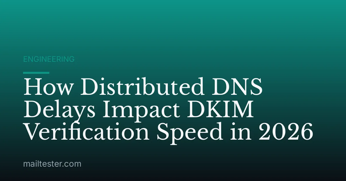 How Distributed DNS Delays Impact DKIM Verification Speed in 2026