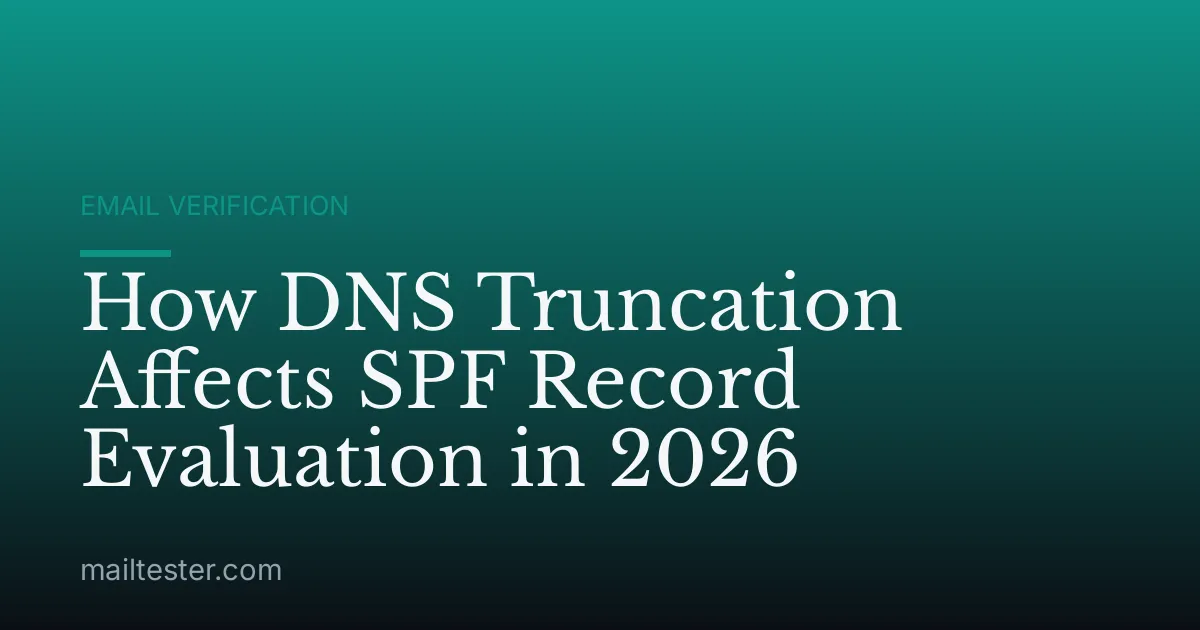 How DNS Truncation Affects SPF Record Evaluation in 2026