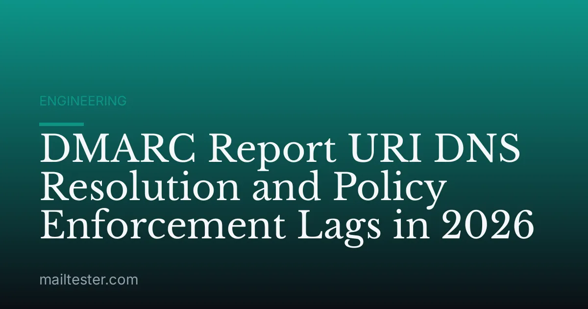 DMARC Report URI DNS Resolution and Policy Enforcement Lags in 2026