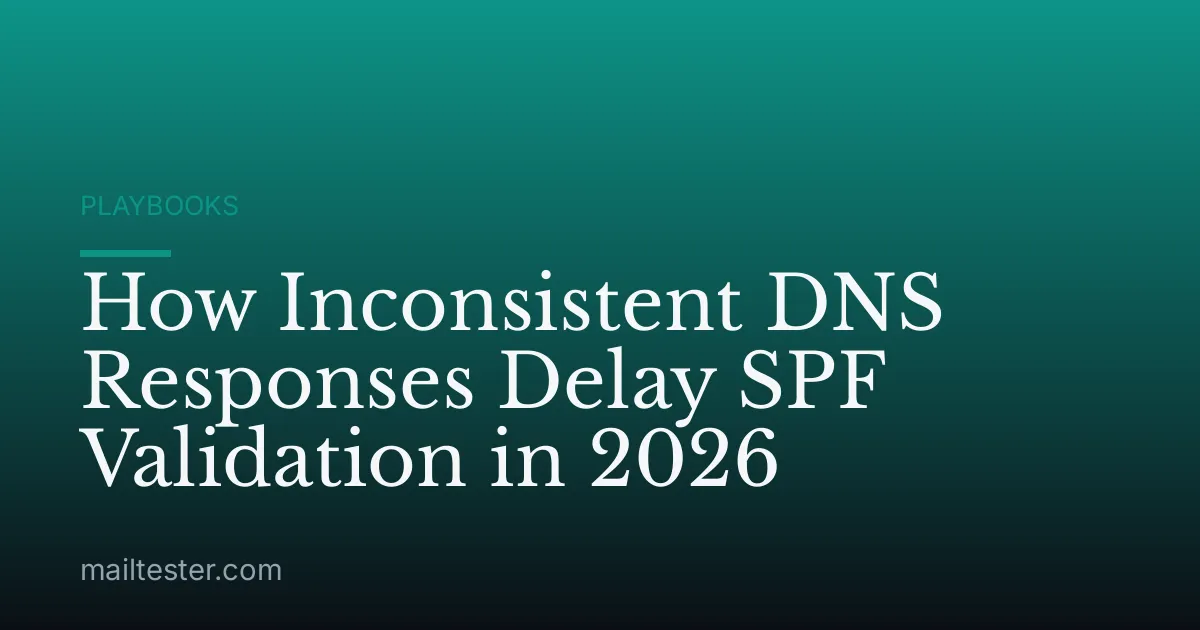 How Inconsistent DNS Responses Delay SPF Validation in 2026