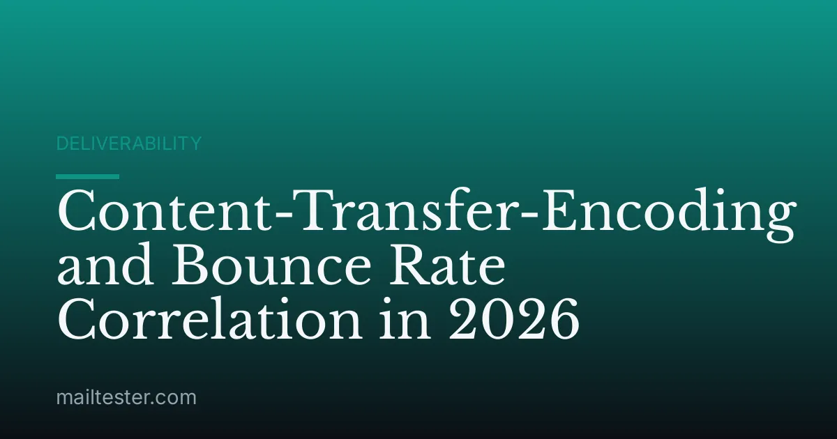 Content-Transfer-Encoding and Bounce Rate Correlation in 2026