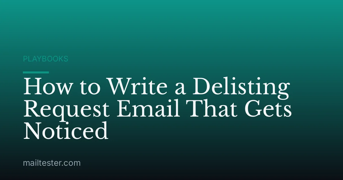 How to Write a Delisting Request Email That Gets Noticed