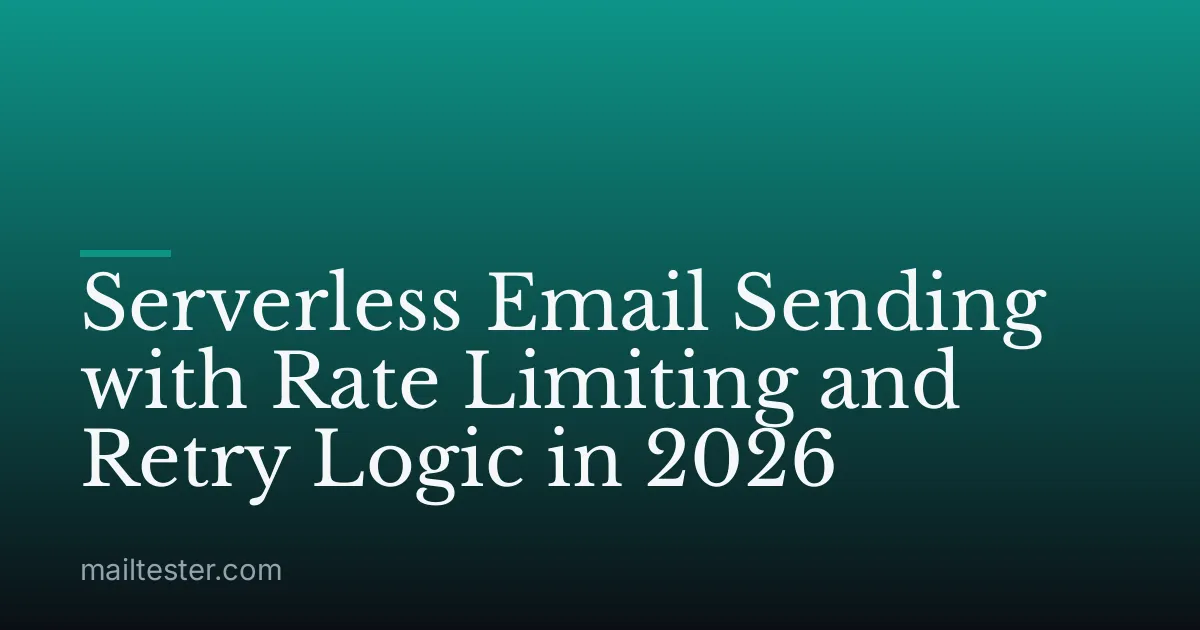 Serverless Email Sending with Rate Limiting and Retry Logic in 2026