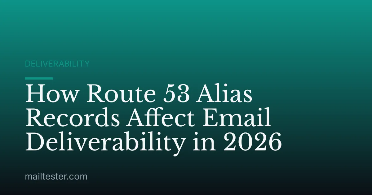 How Route 53 Alias Records Affect Email Deliverability in 2026