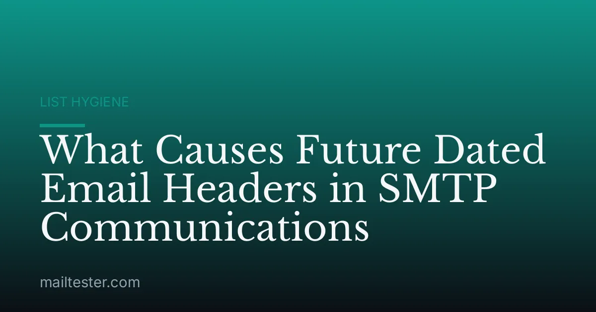 What Causes Future Dated Email Headers in SMTP Communications