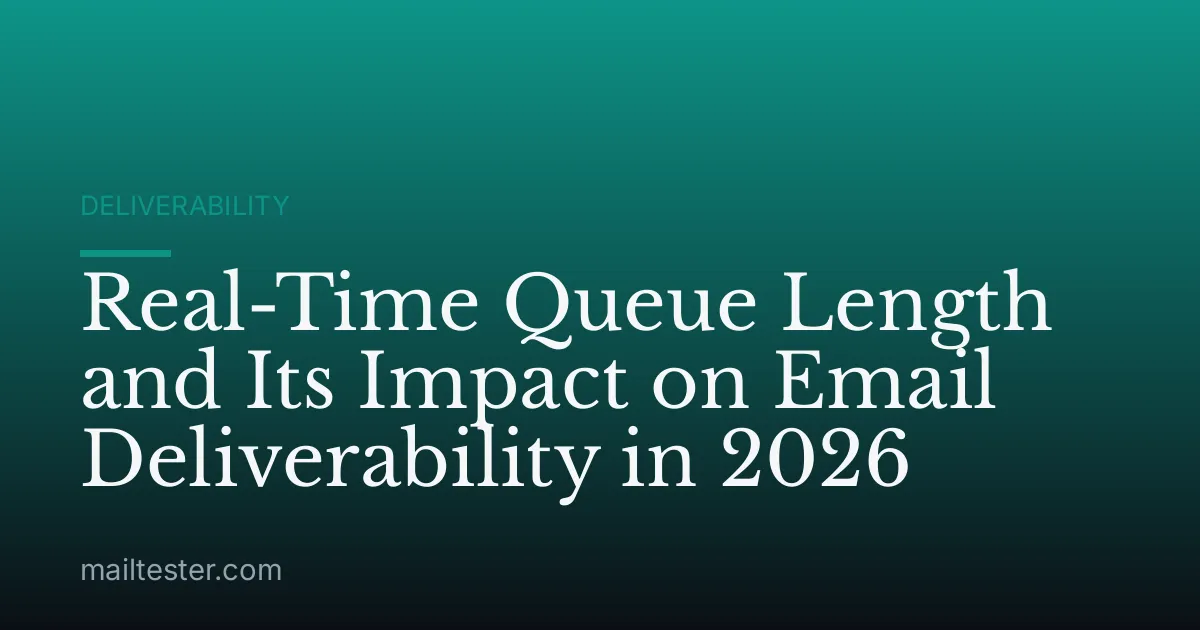 Real-Time Queue Length and Its Impact on Email Deliverability in 2026