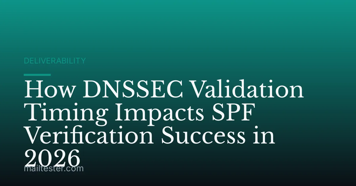 How DNSSEC Validation Timing Impacts SPF Verification Success in 2026