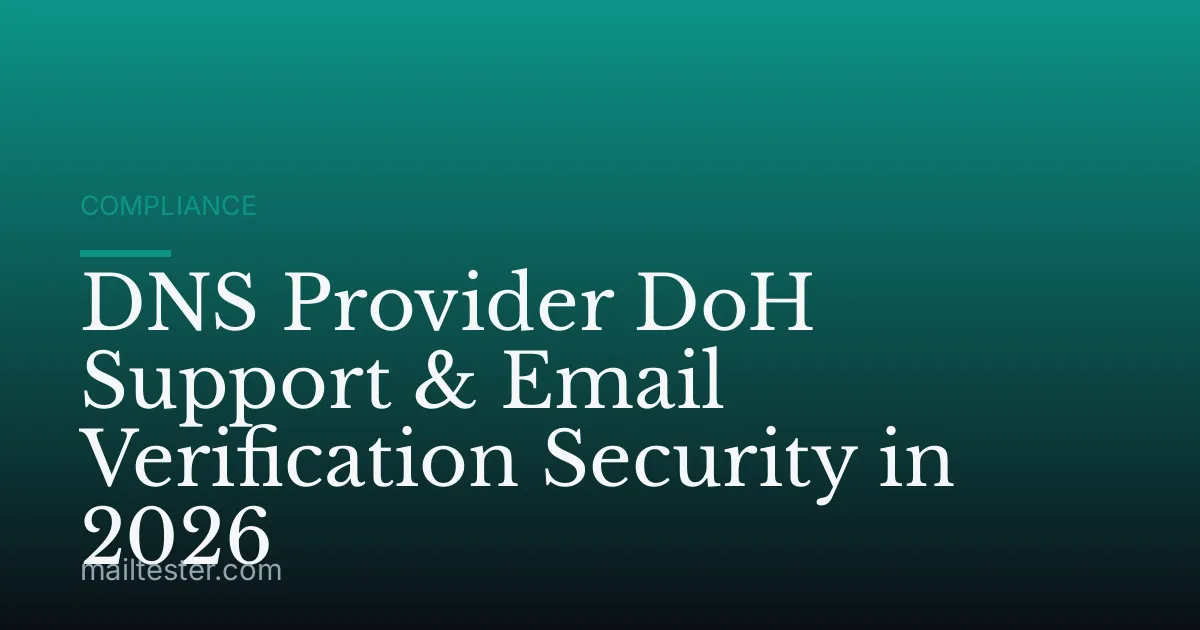 DNS Provider DoH Support & Email Verification Security in 2026