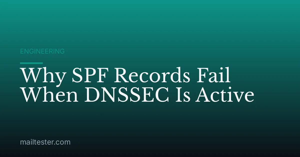 Why SPF Records Fail When DNSSEC Is Active