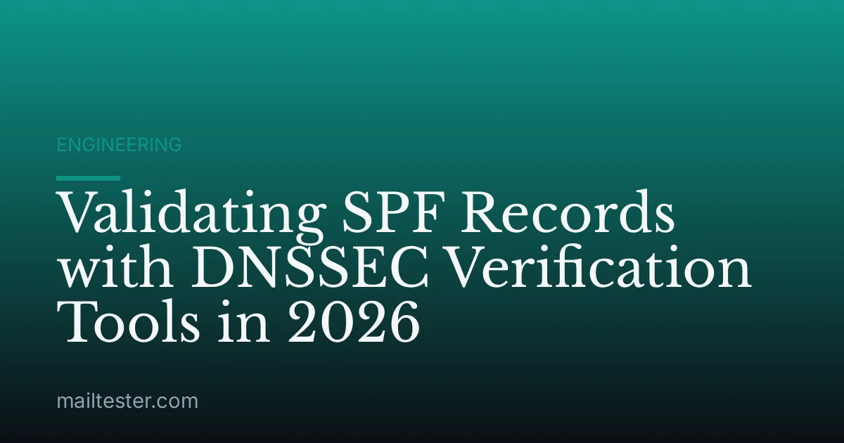 Validating SPF Records with DNSSEC Verification Tools in 2026