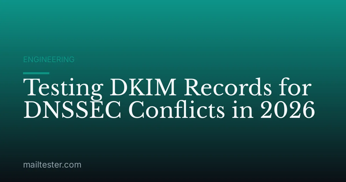 Testing DKIM Records for DNSSEC Conflicts in 2026