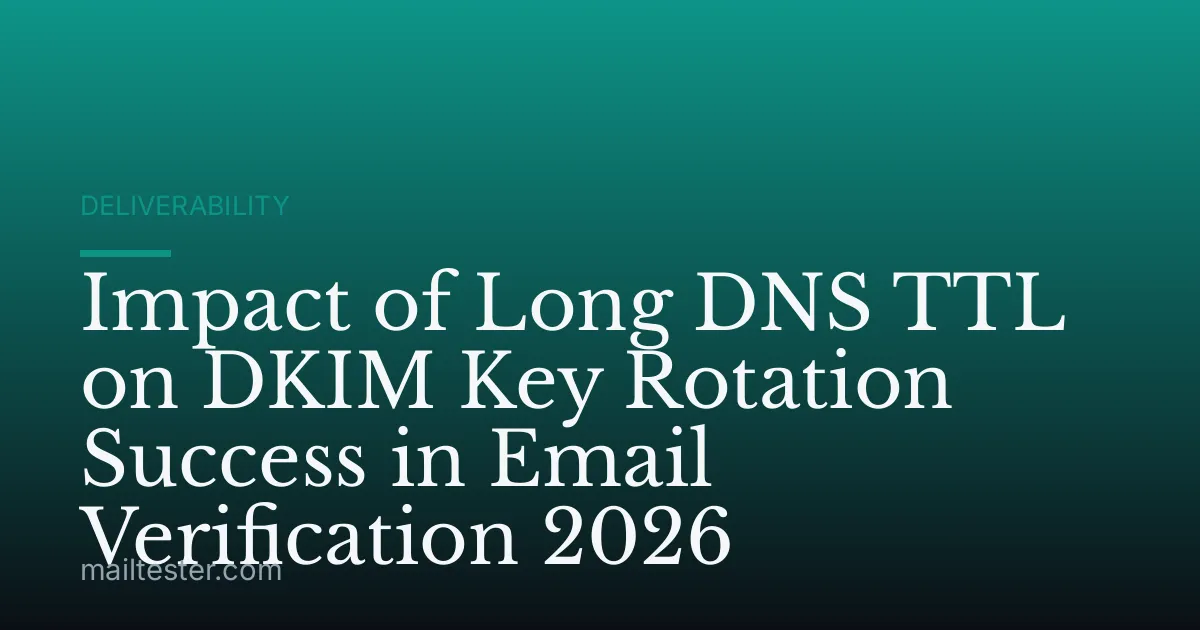 Impact of Long DNS TTL on DKIM Key Rotation Success in Email Verification 2026