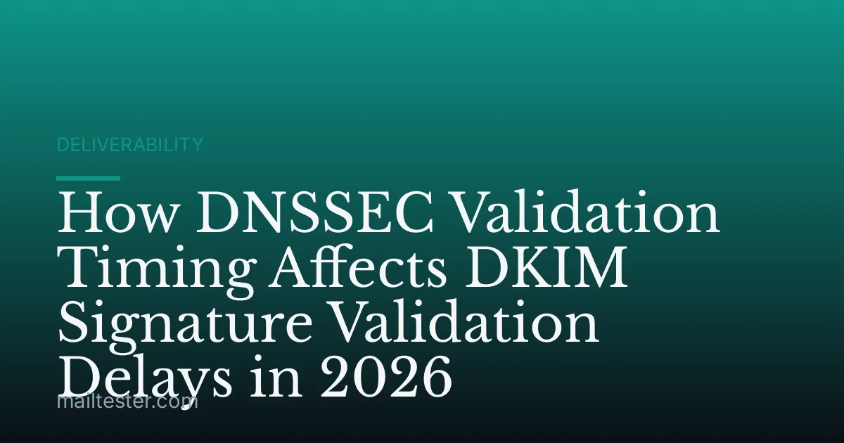 How DNSSEC Validation Timing Affects DKIM Signature Validation Delays in 2026