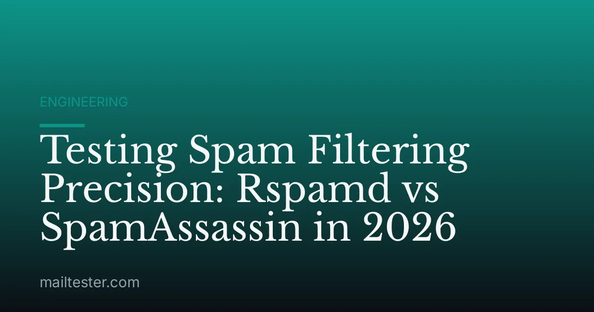 Testing Spam Filtering Precision: Rspamd vs SpamAssassin in 2026
