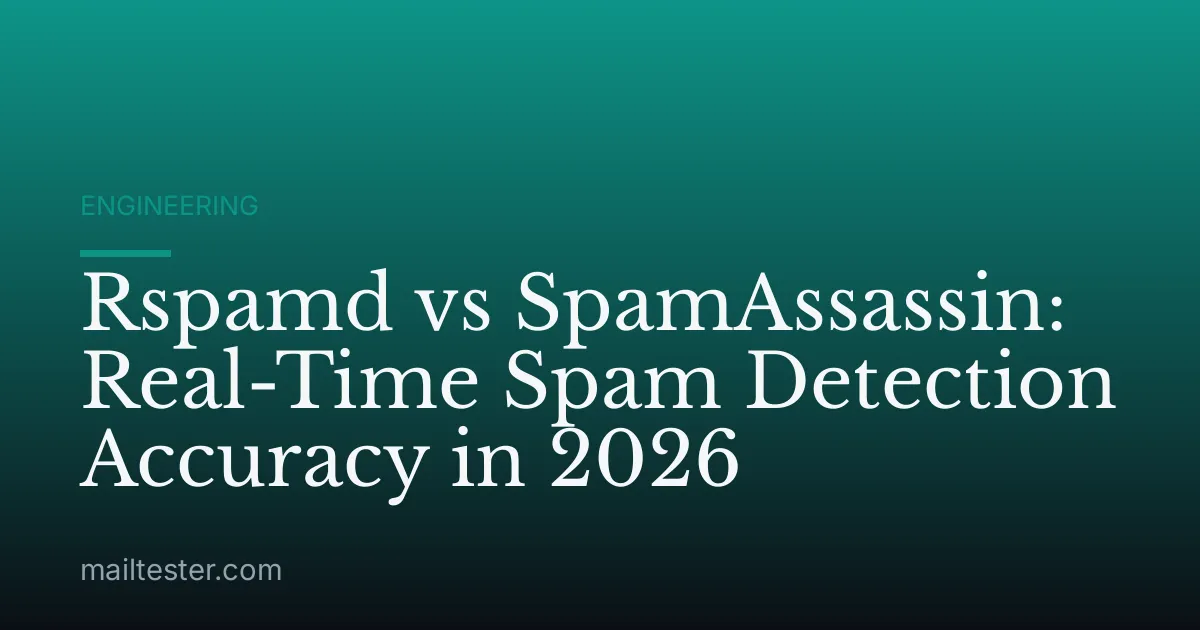 Rspamd vs SpamAssassin: Real-Time Spam Detection Accuracy in 2026