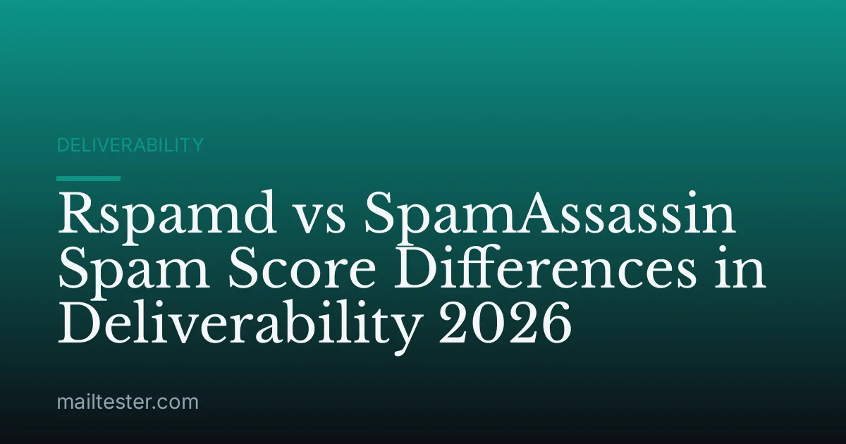 Rspamd vs SpamAssassin Spam Score Differences in Deliverability 2026