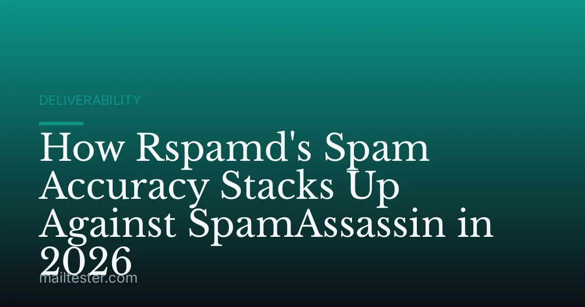 How Rspamd's Spam Accuracy Stacks Up Against SpamAssassin in 2026