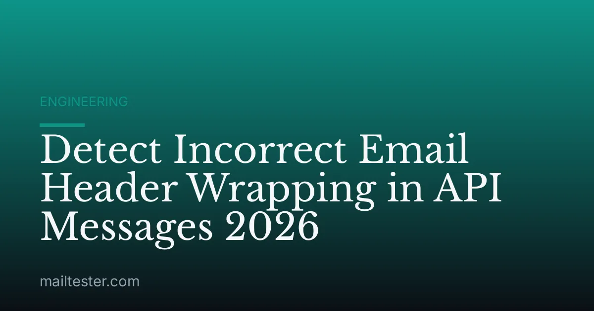 Detect Incorrect Email Header Wrapping in API Messages 2026