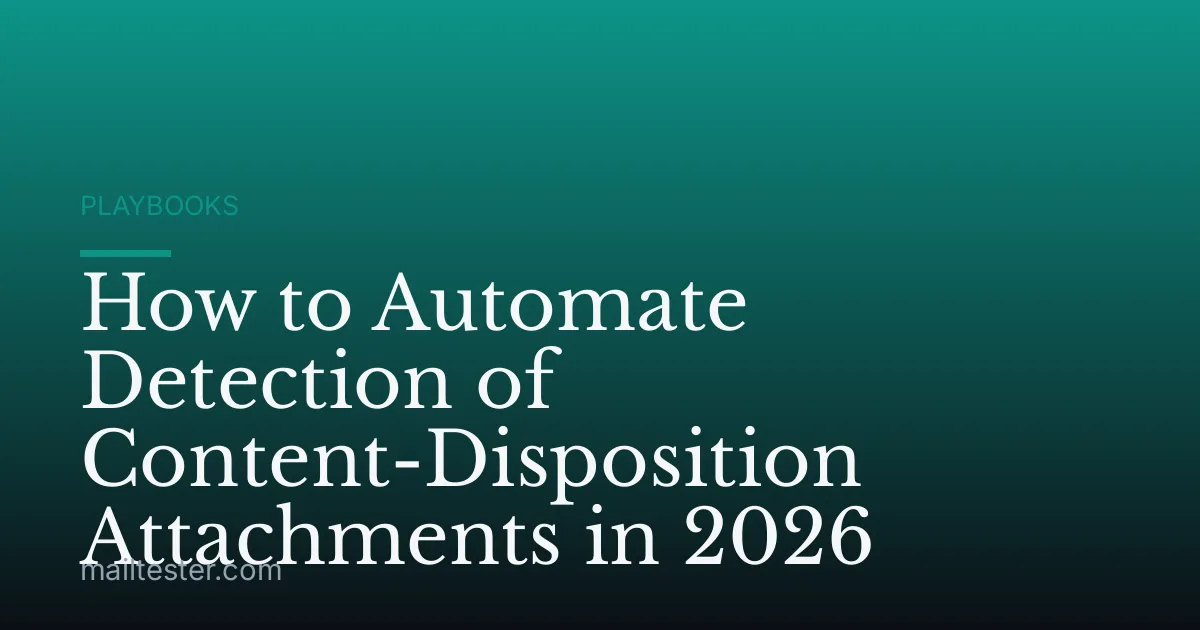 How to Automate Detection of Content-Disposition Attachments in 2026