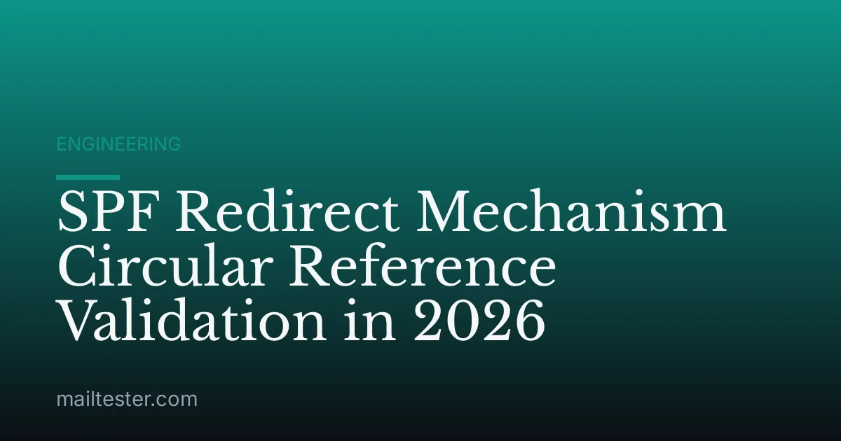 SPF Redirect Mechanism Circular Reference Validation in 2026