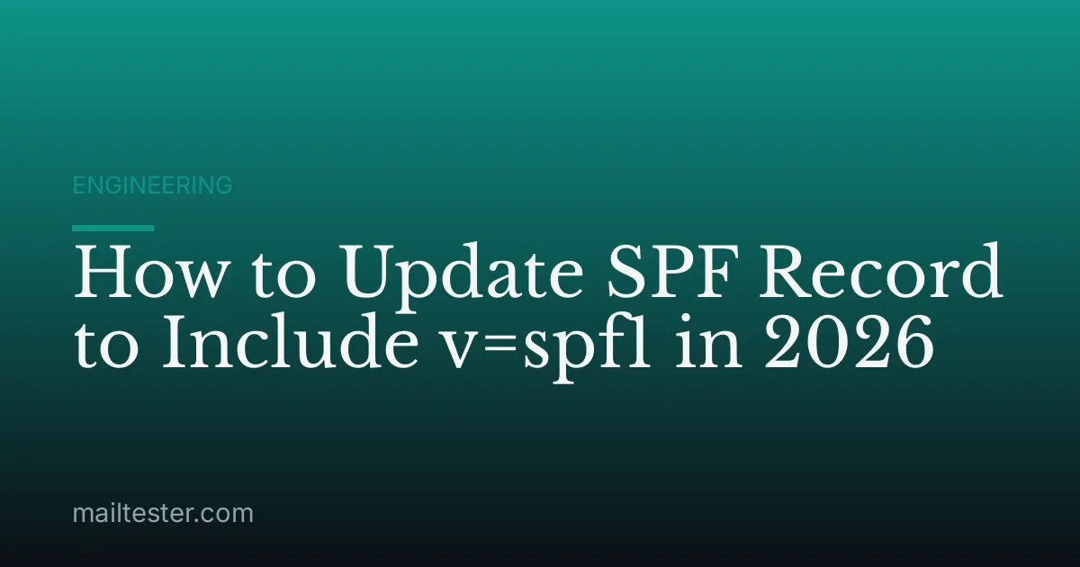 How to Update SPF Record to Include v=spf1 in 2026