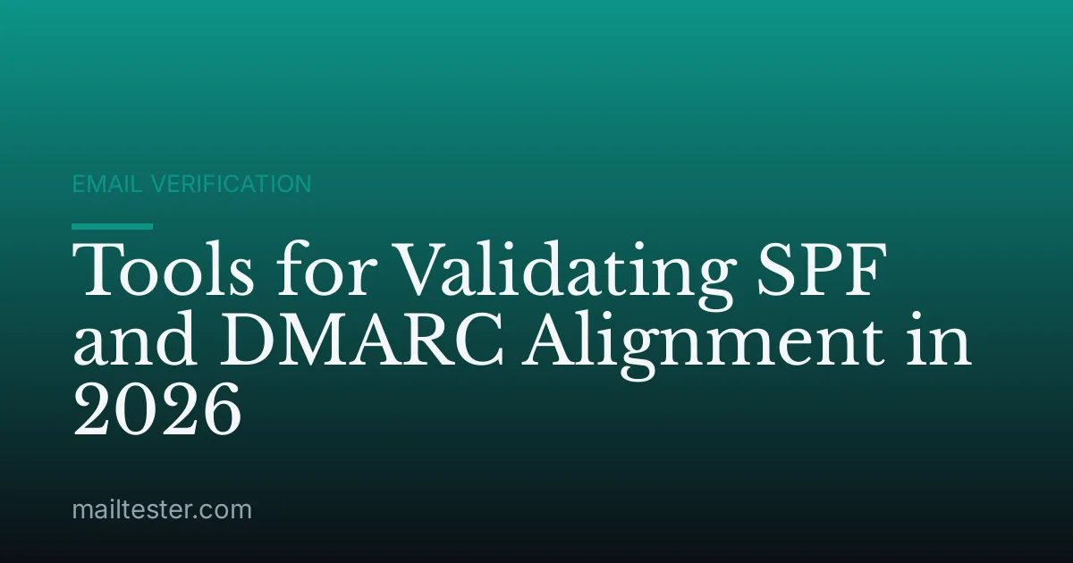 Tools for Validating SPF and DMARC Alignment in 2026