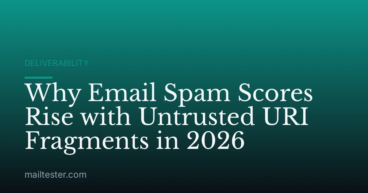 Why Email Spam Scores Rise with Untrusted URI Fragments in 2026