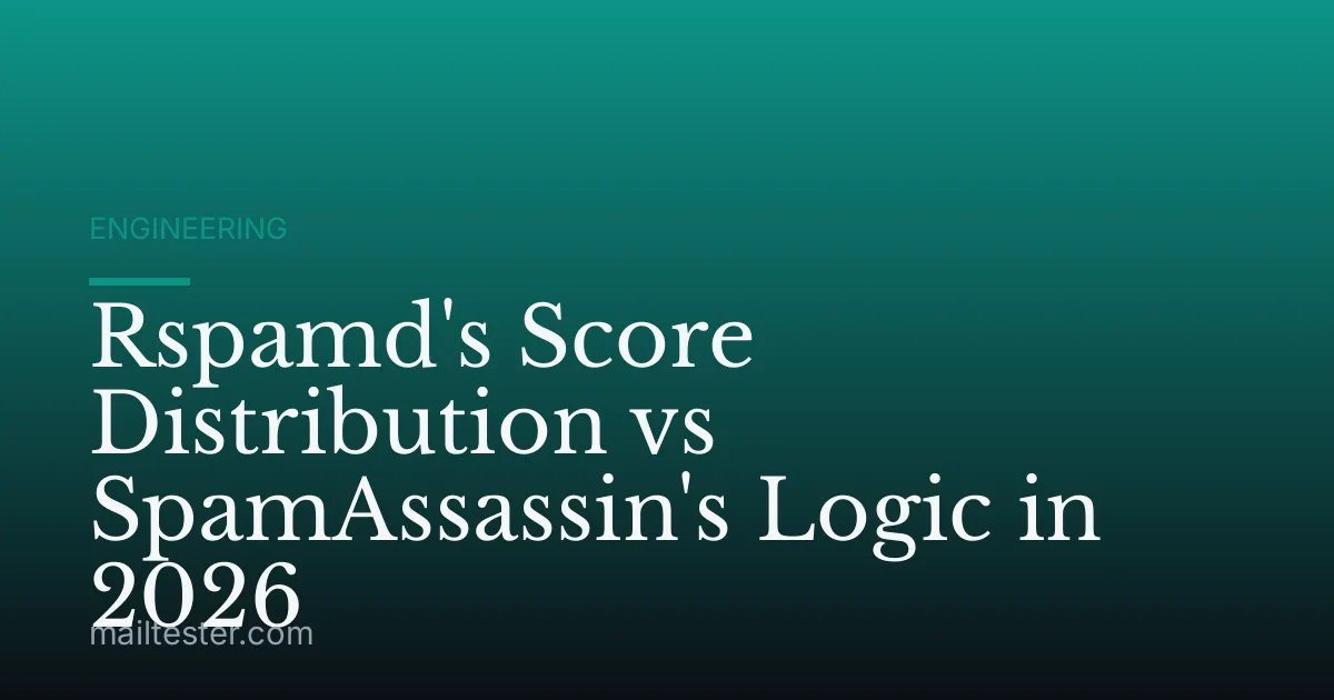 Rspamd's Score Distribution vs SpamAssassin's Logic in 2026