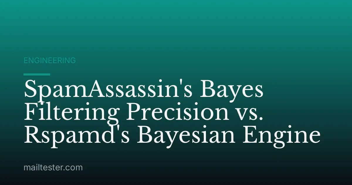 SpamAssassin's Bayes Filtering Precision vs. Rspamd's Bayesian Engine