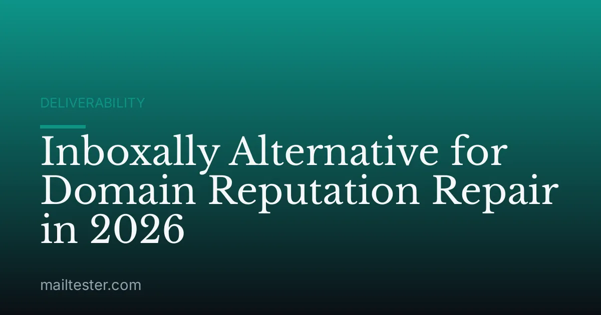 Inboxally Alternative for Domain Reputation Repair in 2026