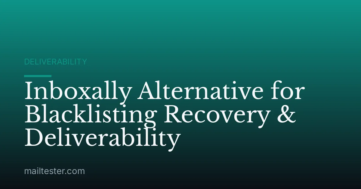 Inboxally Alternative for Blacklisting Recovery & Deliverability