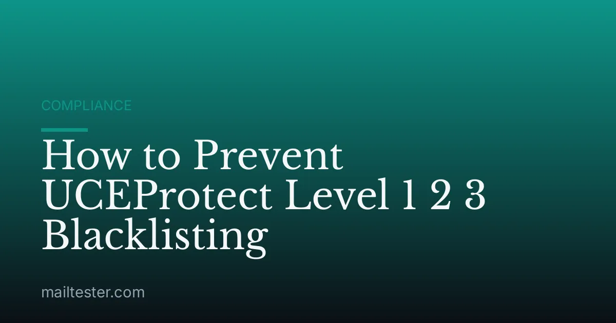 How to Prevent UCEProtect Level 1 2 3 Blacklisting