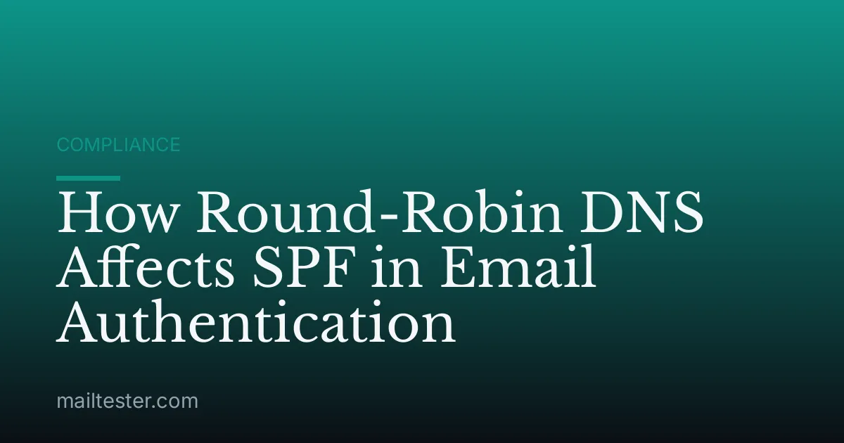How Round-Robin DNS Affects SPF in Email Authentication