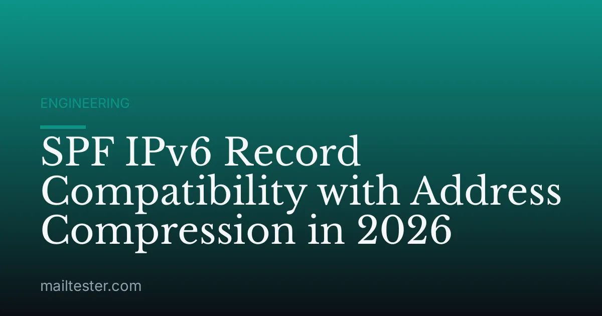 SPF IPv6 Record Compatibility with Address Compression in 2026