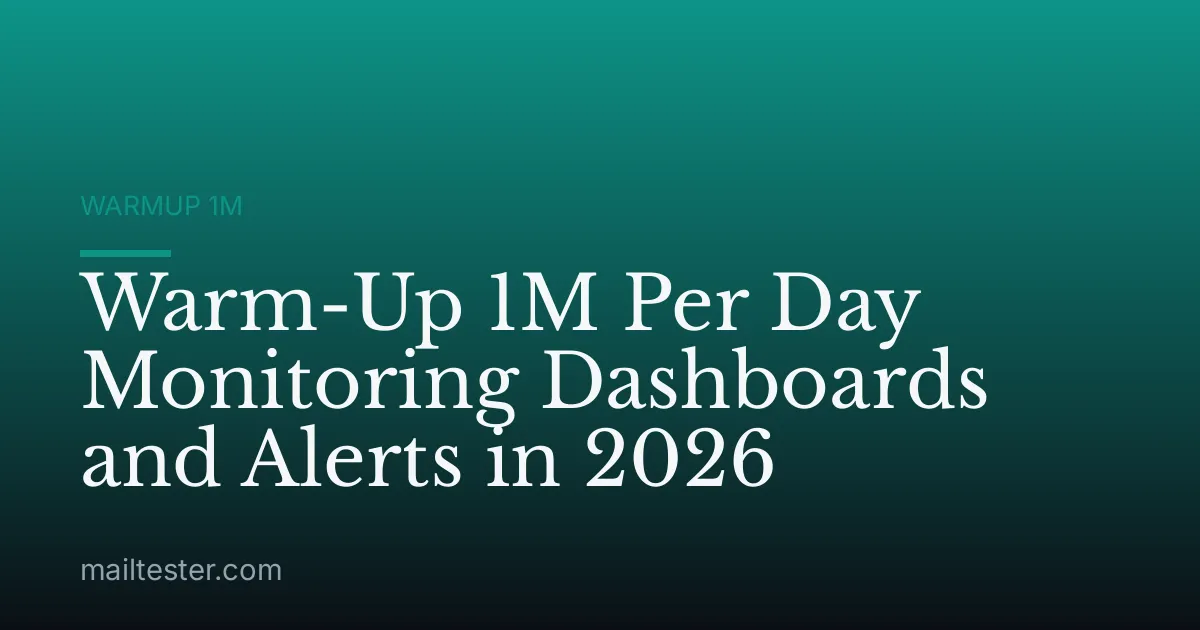 Warm-Up 1M Per Day Monitoring Dashboards and Alerts in 2026