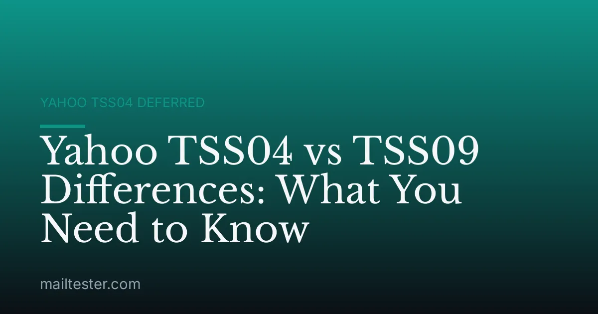 Yahoo TSS04 vs TSS09 Differences: What You Need to Know