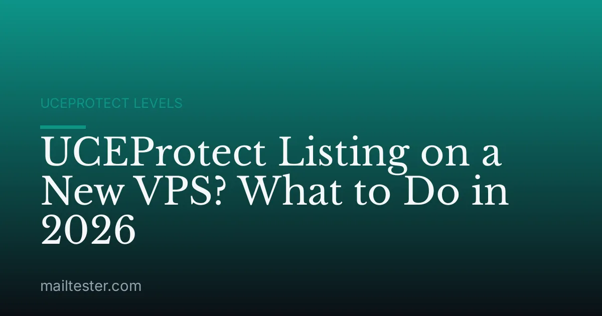 UCEProtect Listing on a New VPS? What to Do in 2026