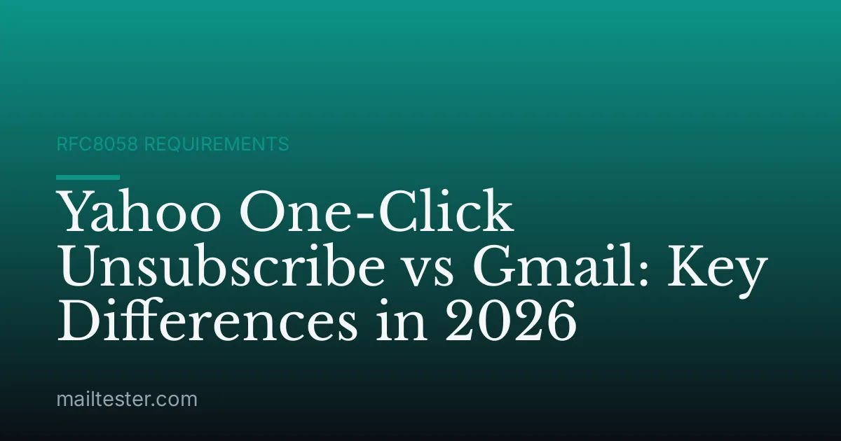 Yahoo One-Click Unsubscribe vs Gmail: Key Differences in 2026