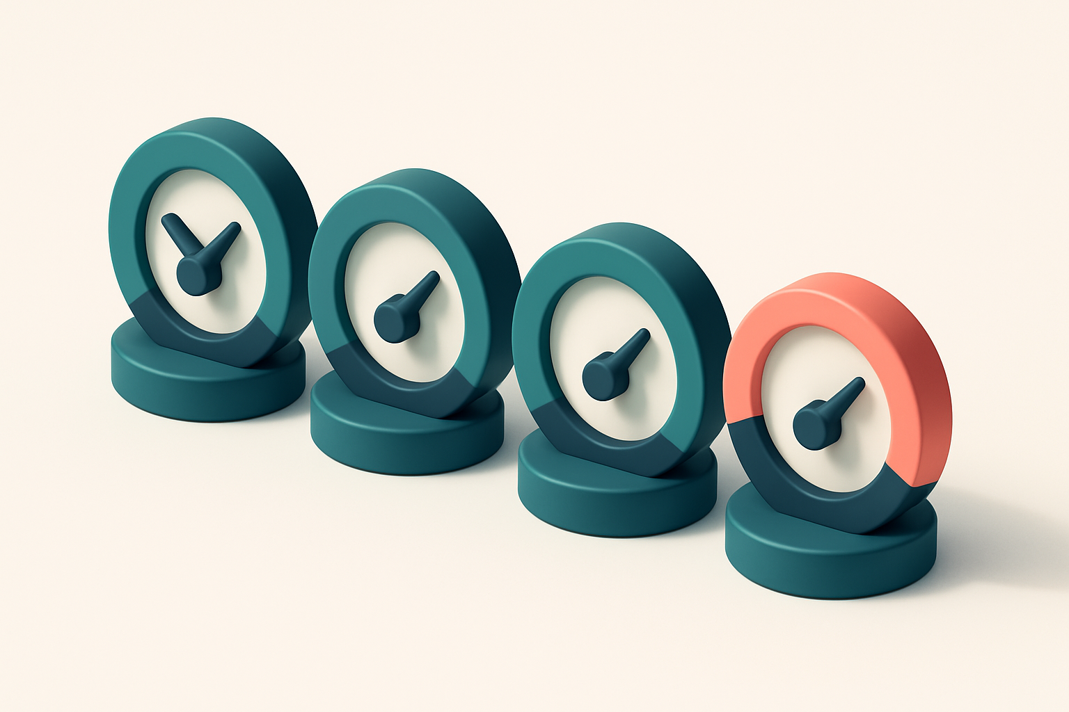 a row of four gauges, each labeled Low, Medium, High, and Critical to represent deliverability risk scores