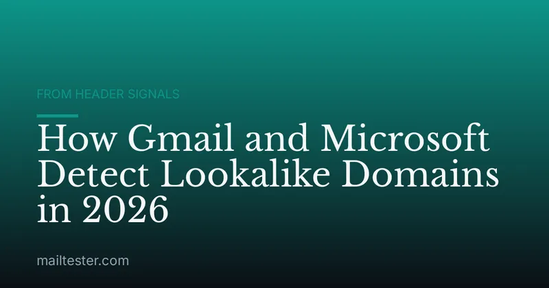 How Gmail and Microsoft Detect Lookalike Domains in 2026