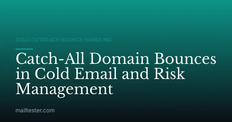 Catch-All Domain Bounces in Cold Email and Risk Management