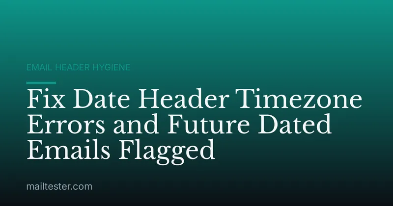 Fix Date Header Timezone Errors and Future Dated Emails Flagged