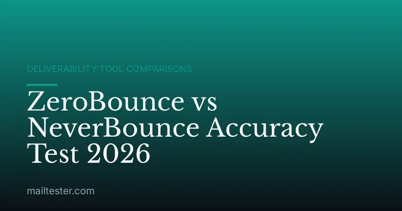 ZeroBounce vs NeverBounce Accuracy Test 2026
