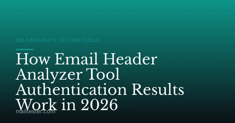 How Email Header Analyzer Tool Authentication Results Work in 2026