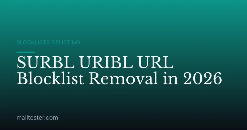 SURBL URIBL URL Blocklist Removal in 2026