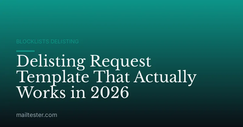 Delisting Request Template That Actually Works in 2026