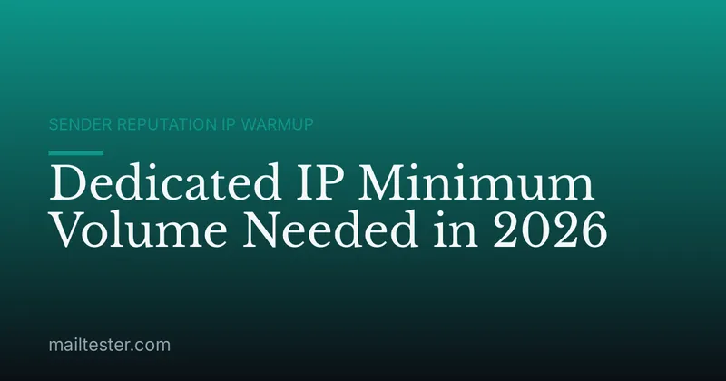 Dedicated IP Minimum Volume Needed in 2026